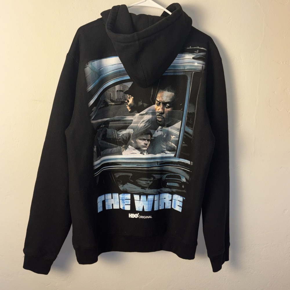 Shoe Palace x The Wire HBO Original Mens Black Graphic Hoodie Large